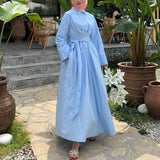 Women's Clothing Autumn 2025 Collar Shirt Dress High-Waisted Commuting Dress