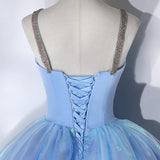 Evening Dress Blue At The Fugitive Princess Birthday Party Voice Art Test For Adult Mermaid Puff Dress Dress