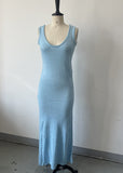 Summer Women's Explosive Sexy U-Neck Sleeveless Squint Bag Hip Dress HZ0628