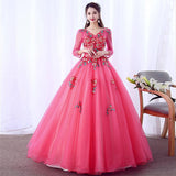 Yarn Performance Dress Women's Long-Sleeved Student Art College Evening Dress Vocal Fluffy Dress Thin Annual Meeting