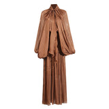 Dress 2025 Summer New Design-Sleeted Bat Sleeves With Dress-Up Fashion Dress