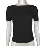 2025 Summer OL T-Shirt Collage Long Sleeve Round-Necked Women's T-Shirt Agent DJPT