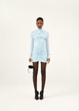 Autumn Glazed Three-Dimensional Flower Decoration Folds Sexy Body-Body-Bum Bag Skirt Skirt