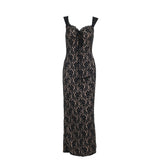 Autumn 2025 New Bag Of Hip Dress Elegant Body-Repair Vest Lace-Up And Hip Dress DJPT