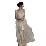 Dress Fairy Dress Long Summer Seaside Photo Clothes Holiday Super Fairy Haid With Sweet Sling Dress