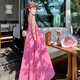 Summer Dress New French Sleeveless Sling Skirt Holiday Dress Vietnamese Thai Beach Dress Woman