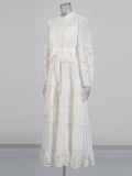 Temperament Bohemian Embroidery Design 2025 New Tonic Design Single-Drip Buckle Dress Woman