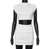 Women's 2024 Summer New Round Collar Sleeveless Umbilical Tops DJPT
