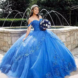 Yarn Vocal Solo Dress 2025 Blue Three-Dimensional Flowers High-End Feel Fluffy Skirt Tug Tail Heavy Industry Performance Clothes Female