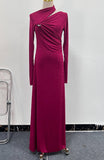 Body-Body-In-Body Bag Dress 2025 Summer New Folded Glazed Emptiness Irregular High-Sensing Body Dress