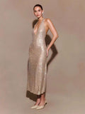Selling Women's Fashion Sexy V-Neck Party Party Prom Sling Dress Skirt Dress Dress Dress