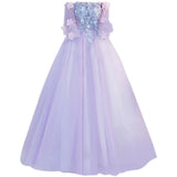 2025 New Dream Purple Horn Sleeve Bride Wedding Toast Annual Performance Evening Dress