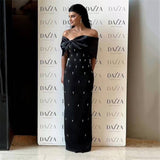 Temperament Dress Sexy Shoulder Name Party Dinner Dress Banding Skirt