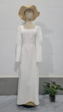 2024 Autumn New Long Sleeves To The Waist Collar Long Dress Length