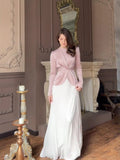 2024 Women's Fashion Collevement Roller Dress Elegant Suit Long Sleeve Dress