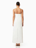 Stitching Three-Dimensional Decoration 2025 New Sling Skirt Loose Waist Long Solid Color Dress Women's Summer