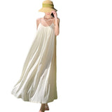 Seaside Holiday Dress Women's New Sexy Dew In The Summer With Thin Slings Long Skirts