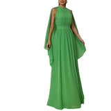 2024 Summer Neck Chiffon Dress Light Luxury Sexy Shawl Dress