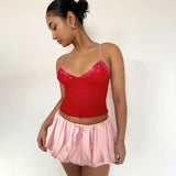 Women's Summer 2024 New Solid Low- Waist Vlawed Casual Short Dress DJPT