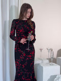 Women's Summer New Print French Fragmented Vintage White Dress