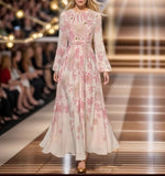 Spring And Summer Station Elegant Fairy Flower Tender Holiday Wind Ethere Long Dress