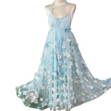 And Summer 2025 New Dream Super Fairy Three-Dimensional Flower Skirt Women Hanging Dress Floral Dress Morning Robe Holiday Dress