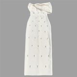 Temperament Dress Sexy Shoulder Name Party Dinner Dress Banding Skirt