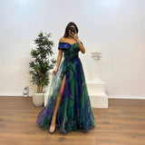 2025 New Yarn Net Printed Party Dress INS Casual Fashion Women's Dress HZ0628