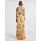 Evening Dress Sling Print Dress Goddess