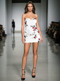 Famous Style Thoracic Dress Women's Dress 2025 Spring New Sexy Body-In-Print Fold Design Dress