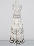Temperament Vintage Court Style Dress 2025 New Sleeveless Tightening With High Sensual Suspension Dress