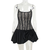 Fish Bone Waist Bud Dress Bosom Dress Bosom Boobs Tsets Tat DJPT