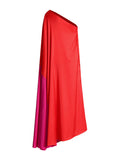 Dress 2025 New Color Personality Slant Shoulder Loose Summer Long Dress