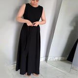 Autumn And Summer General Women's High-End Waistless Sleeve Long Skirt Long-Sleeved Button-Set Two Sets