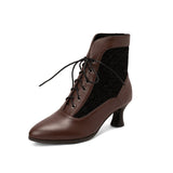And Short Boots Women Autumn And Winter Lace-Strace Lace-On-Ann Unprecedented Lace For Women And Ankle Boots In Front Of The Lace Of Martin Boots High Quality Shoes