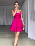Summer New Sexy Sleeveless U-Necked Sleeved Dress