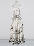 Temperament Vintage Court Style Dress 2025 New Sleeveless Tightening With High Sensual Suspension Dress
