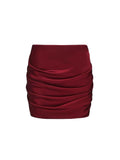 Set Club Shop Sexy Hanging Neck Collar With Short Top + Folded Pocket Hip Skirt Skirt