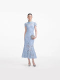 Lace Dress Women's Summer 2025 Three-Dimensional Flowers Short Sleeves To Show Thin Temperament Rose Red Dress Dress