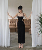 Slings Sexy Dew Fine Shiny Shiny Dress Summer Pure Breeze Hottie Senior Long Dress Girl DJPT