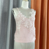 2024 New Lace Embroidered Cardigan Vest Feather Dress Tender Gentle Romantic Three-Piece Set