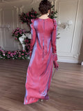 Dress New Static Flash Glazed Glazed Middle East Saudi Dubai Elegant Dress