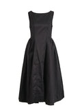 Elegant Style Dress 2025 Summer New Fashion Round Neckless Sleeveless Sexy Back To The Waist Long Dress