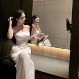 Holiday Style Sexy Perspective Mesh Yarn Flowers With Breasts Women Design Sense Of Body Quality Dress