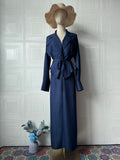 2025 New Women's Casual Strapped Open-Shirt Blouse Dress Suit