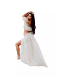 Women's Chiffon Up And Lower Split Suit Under The Fork Pregnant Photo Photography Drag Set 1247 Maternity