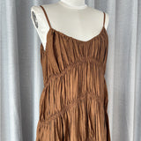 New Women's Spring And Summer French Holiday Wind Wearing Folding Slings And Skirts