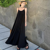 Seaside Holiday Dress Women's New Sexy Dew In The Summer With Thin Slings Long Skirts