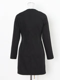 Fashion Trend Dress Women's Dress 2025 Spring New V-Neck Design Stitching Strap Strap To The Belt Short Skirt
