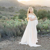 Women's Lace With Spinning Pregnant Women Floating Tail Fluttering Sleeves Photography Dress 1110 Maternity